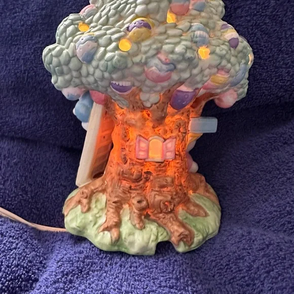 Easter Bunny Tree Night Light - Pastel Green by - Picture 7 of 9